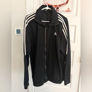 Adidas Men's Black and White Jacket